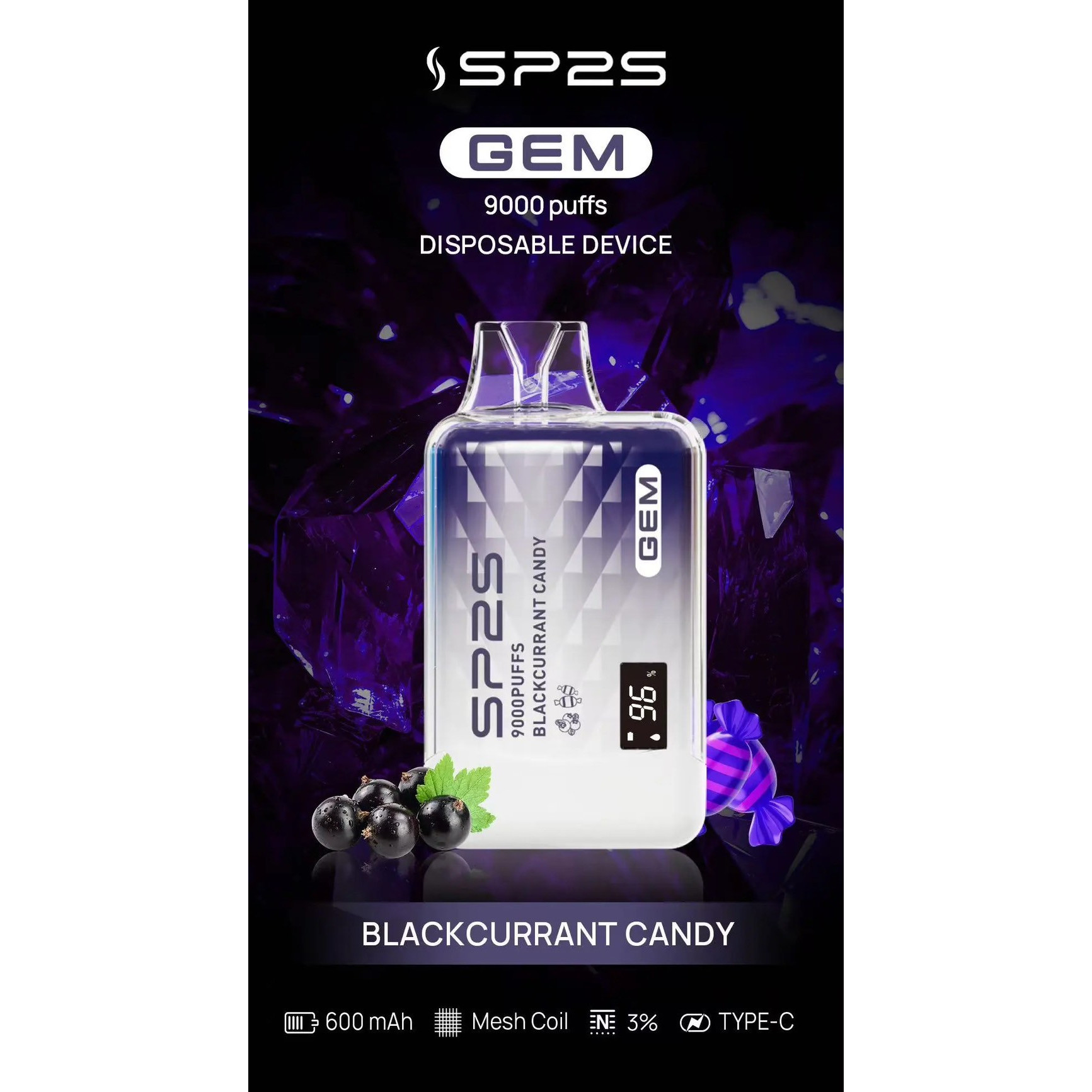 <p><strong>SP2S 9000口<br />
拋棄式/一次性</strong></p>